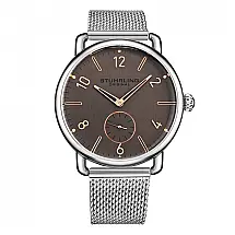 Relógio Masculino Stuhrling Jenson 3939 Quartzo 42mm, Prata Clássico