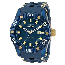 Sea Spider Automtico Relgio Masculino - 50mm. Azul. Ouro ZG-31693