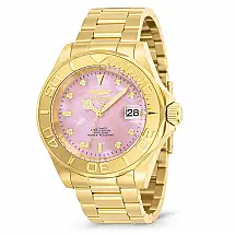 Relgio masculino Pro Automtico com mostrador em madreprola - 40 mm. Ouro 28693