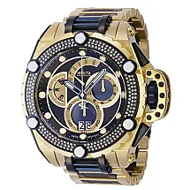 Relgio masculino Reserve Flying Fox 0,93 quilates diamante suo Ronda 8040.N calibre - 52,5 mm. Ouro. Preto. Azul