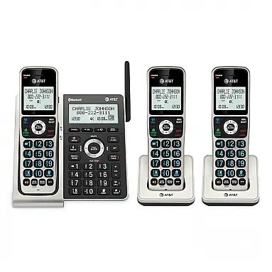 Telefone Sem Fio AT&T Titânio/Preto