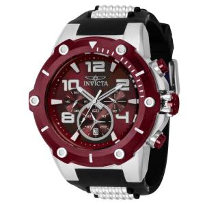 Relógio Masculino Speedway, Invicta 40893, Preto, Prata e Vermelho