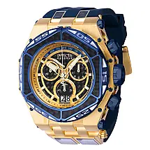 Relógio Masculino Reserve Carbon Hawk, Invicta 38893, Azul, Dourado e Preto