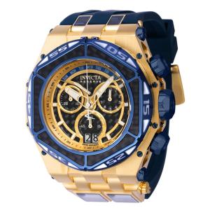 Relógio Masculino Reserve Carbon Hawk, Invicta 38893, Azul, Dourado e Preto