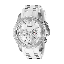 Relógio Masculino Pro Diver 0,76 quilates com Diamante, Invicta 37993, Branco e Prata