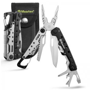 Alicate Multifuncional 11 em 1, Aço, MAARTEN MT 875HP, Prateado