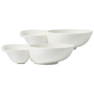 Conjunto de Tigelas de Sopa com Estilo Moderno, Material de Porcelana, Formato Redondo e 2 Peças, Villeroy Boch, Branca