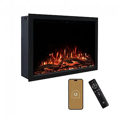Lareira Elétrica Modern Ember 100x70cm
