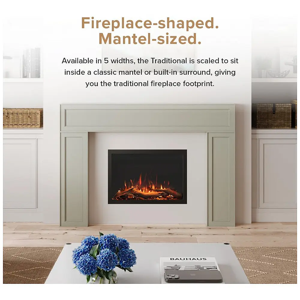 Lareira Elétrica Modern Ember 100x70cm 1500W WiFi Alexa 10 Cores Embutir 110V — foto 3