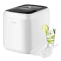 Máquina de Gelo Automática Portátil Produz até 15kg, 24H, Cor Branca, 110v, COSTWAY 10147US WH CYSE, Branco