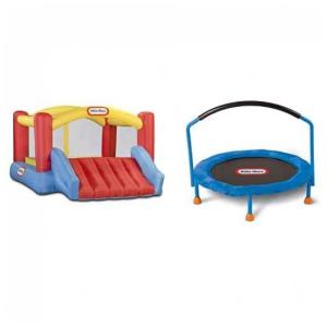 Kit Pula Pula Inflável e Pula Pula de Chão para Crianças de 3 a 6 Anos, Little Tikes