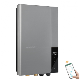 Aquecedor de Água Instantâneo sem Tanque WINTEMP Cinza 18 kW com Display LED, WiFi e Proteção contra Sobreaquecimento, WT‑WN18K, 240V