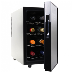 Koolatron 8 Garrafas Adegas Termoelétrica, Preta, Adega de Vinho 23L, Suporte de Vinhos Tinto, Branco e Espumante para Cozinha Pequena