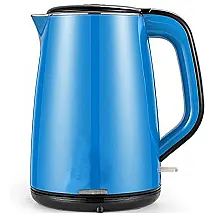 Chaleira Elétrica 2L com Controle de Temperatura, 110v, JXMHH, Azul