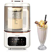 Liquidificador 8 em 1, 1,4L com Escudo Silencioso, 8 Funções Predefinidas, Autolimpante e Painel Digital, 600W, Potlimepan, Branco Cremoso