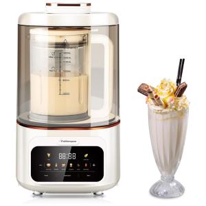 Liquidificador 8 em 1, 1,4L com Escudo Silencioso, 8 Funções Predefinidas, Autolimpante e Painel Digital, 600W, Potlimepan, Branco Cremoso