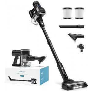 Aspirador Sem Fio Lubluelu LU-202-BK-US Preto Touch Screen Autoestável 50 Minutos 22.6V.