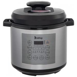 Panela de Pressão Elétrica 6L com 13 Predefinições e Painel de Led, 1000W, 110v, ERRTT, Preto