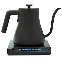Primes PR 1003 Chaleira Elétrica 1L de Aço Inoxidável e Controle de Temperatura, 110V, 1200W, Preta