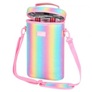 Tirrinia: Bolsa Térmica para 2 Garrafas de Vinho, Resistente a Vazamentos - Perfeita para Viagens, Restaurantes, Degustações e Presentes