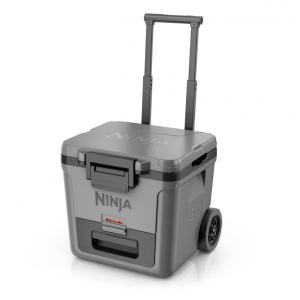 Caixa Térmica com Rodas Ninja FrostVault 28 L Cinza Ardósia Gaveta Dry Zone Isolada