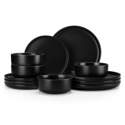 Jogo de Jantar MALACASA, 12 Peças de Porcelana para 4 Pessoas, Jogo de Jantar Cerâmico para Cozinha, Seguro para Micro-ondas