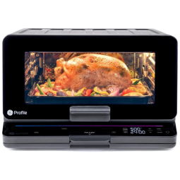 Forno de Bancada Inteligente 11 em 1 com 11 Funções Predefinidas e Tecnologia de Pré-Aquecimento Zero, 1500W, GE Profile, Preto