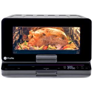 Forno de Bancada Inteligente 11 em 1 com 11 Funções Predefinidas e Tecnologia de Pré-Aquecimento Zero, 1500W, GE Profile, Preto