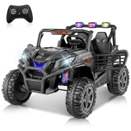 Carro Elétrico Infantil, Jeep Off-Road com Controle Remoto, 2 Lugares, Painel Multifuncional, Luzes Dianteiras e Traseiras, 24V, Hikole