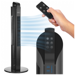 Ventilador de Torre Oscilante , 3 Velocidades, Portátil com Controle Remoto, Silencioso para Quarto com Timer 7.5H, Nexair