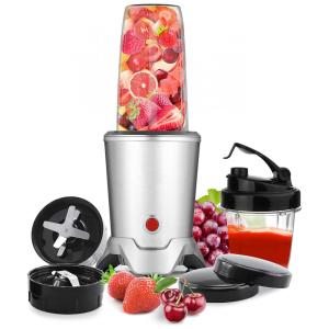 Liquidificador Pessoal Portátil com Acessórios, 110V 1200W, Regenerate, Prata