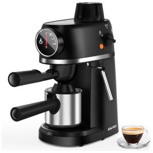 Cafeteira Elétrica Expresso 3.5 Bar, Aço Inoxidável, 110v, SOWTECH, Preto