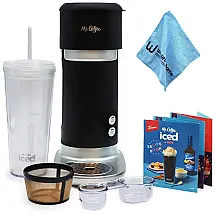 Máquina de Café Mr. Coffee para café gelado, serve uma dose, inclui copo reutilizável de 650 ml, filtro e pano Wholesalehome.