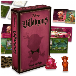 Jogo de Tabuleiro Estratégico Ravensburger Disney Villainous Sugar Spite - Expansão com Rei Candy e Shere Khan - Premiado - Idades a partir