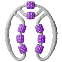Massageador Muscular Manual com 8 Pontos para Aliviar a Dor, Reduzir Celulite e Tratar Tecidos Profundos, e, JIOKO, Cinza
