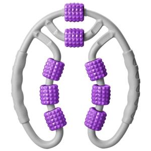 Massageador Muscular Manual com 8 Pontos para Aliviar a Dor, Reduzir Celulite e Tratar Tecidos Profundos, e, JIOKO, Cinza