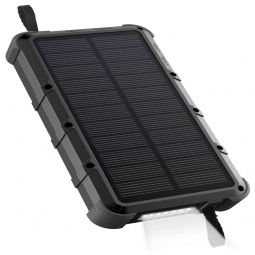 Powerbank Carregador Portátil 20000mAh Solar LED Prova dágua IPX7 Camping Praia