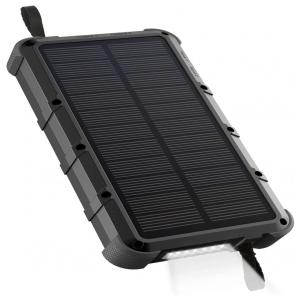 Powerbank Carregador Portátil 20000mAh Solar LED Prova dágua IPX7 Camping Praia