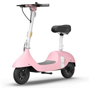 Patinete Elétrico com Assento para Adolescentes e Adultos, Alcance 45km e Peso 100kg, OKAI ES50B, Rosa