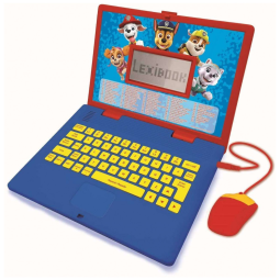 Laptop Educativo Bilíngue Espanhol e Inglês com 124 Atividades para Crianças, Lexibook, Vermelho e Azul