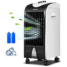 Climatizador de Ar COSTWAY, 3 em 1, 3 Velocidades, Branco, Preto 110V