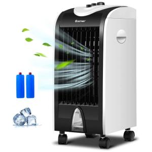 Climatizador de Ar COSTWAY, 3 em 1, 3 Velocidades, Branco, Preto 110V