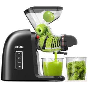 Centrífuga de Frutas de Prensa Fria 550mL com Ampla Calha de Alimentação de 8 cm, Fácil Limpeza e Função Antientupimento, 110V 250W