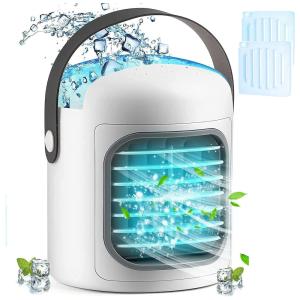 PBOX Climatizador 3 em 1 Portátil 300 mL, a Bateria 2500 mAh, Branco