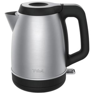 Chaleira Elétrica 1,7L em Aço Inoxidável com Fervura Rápida e Desligamento Automático, 1500W, T FAL, Prata