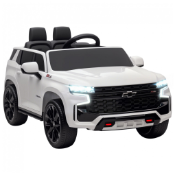 Carro Elétrico Infantil Aosom Licensed Chevrolet Tahoe, Bateria 12V 7AH, Controle Remoto para Pais, Luzes LED, Música, Suspensão