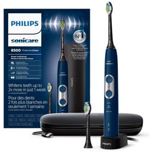 Escova de Dentes Elétrica, Recarregável com caixa de viagem de carregamento, PHILIPS SONICARE HX6462, Azul Marinho