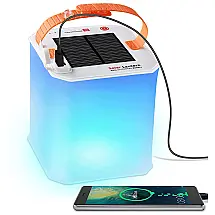 Mesqool Lanterna Solar Inflável Portátil 4200mAh 250 Lumens, 80H, IP67, Branca