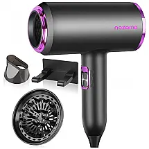 Secador de Cabelo Profissional 2 Velocidades e 3 Temperaturas, 1800W, 110v, NOZAMA CFT002, Preto