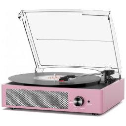 Toca-discos Vintage com Alto-falantes Bluetooth sem Fio Belt-Driven 3 Velocidades 3 Tamanhos Playback Bluetooth,cotsoco,